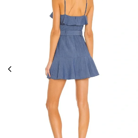 Lovers + Friends Blue Ruffle Mini Dress - Picture 3 of 10